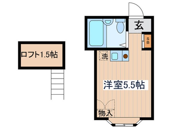 ヒ－ルパインの物件間取画像